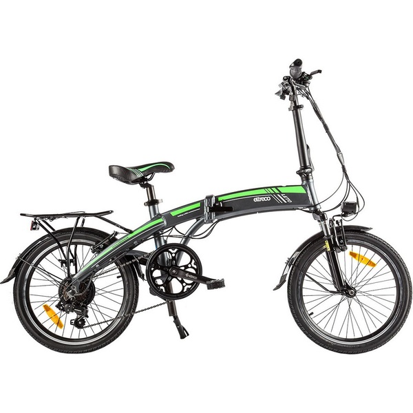 Электровелосипед Eltreco LETO dark grey, цвет зеленый