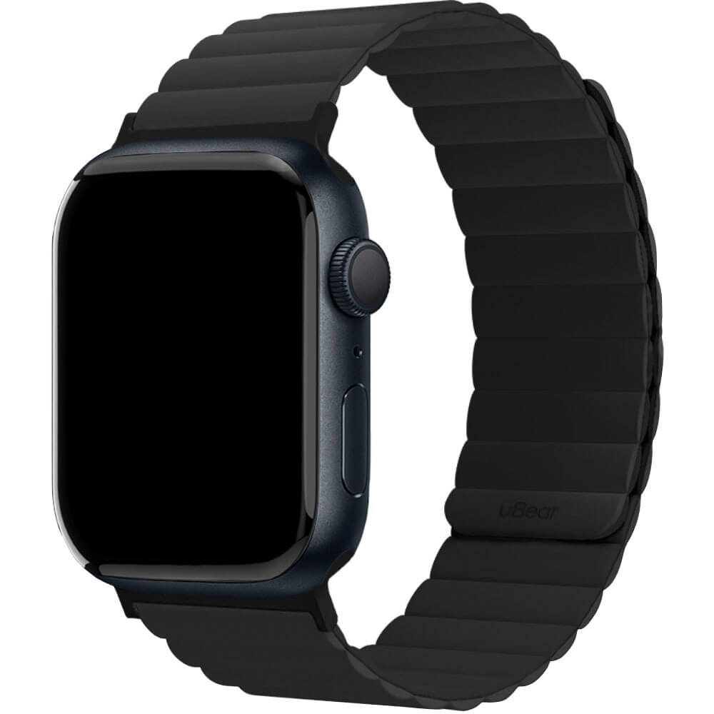 Ремешок для умных часов uBear Mode для Apple Watch M/L чёрный (WB08BL01ML-AW) Mode для Apple Watch M/L чёрный (WB08BL01ML-AW) - фото 1