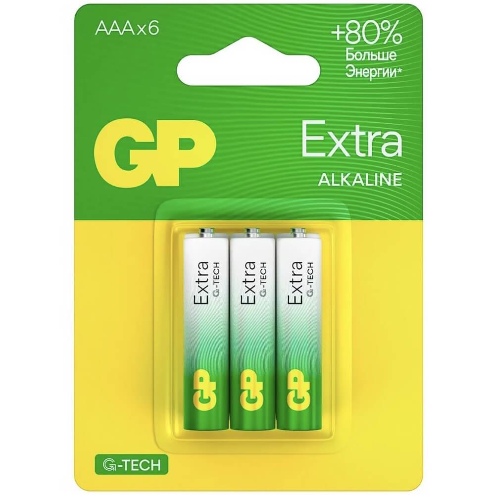 Батарейка GP Extra Alkaline 24AXA21-2CRSBC6 (6 шт)