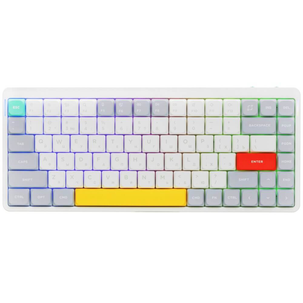 Клавиатура Nuphy QMK AIR75v2 Ionic White Hot Swap Brown Switch (AIR75v2-IW-3)