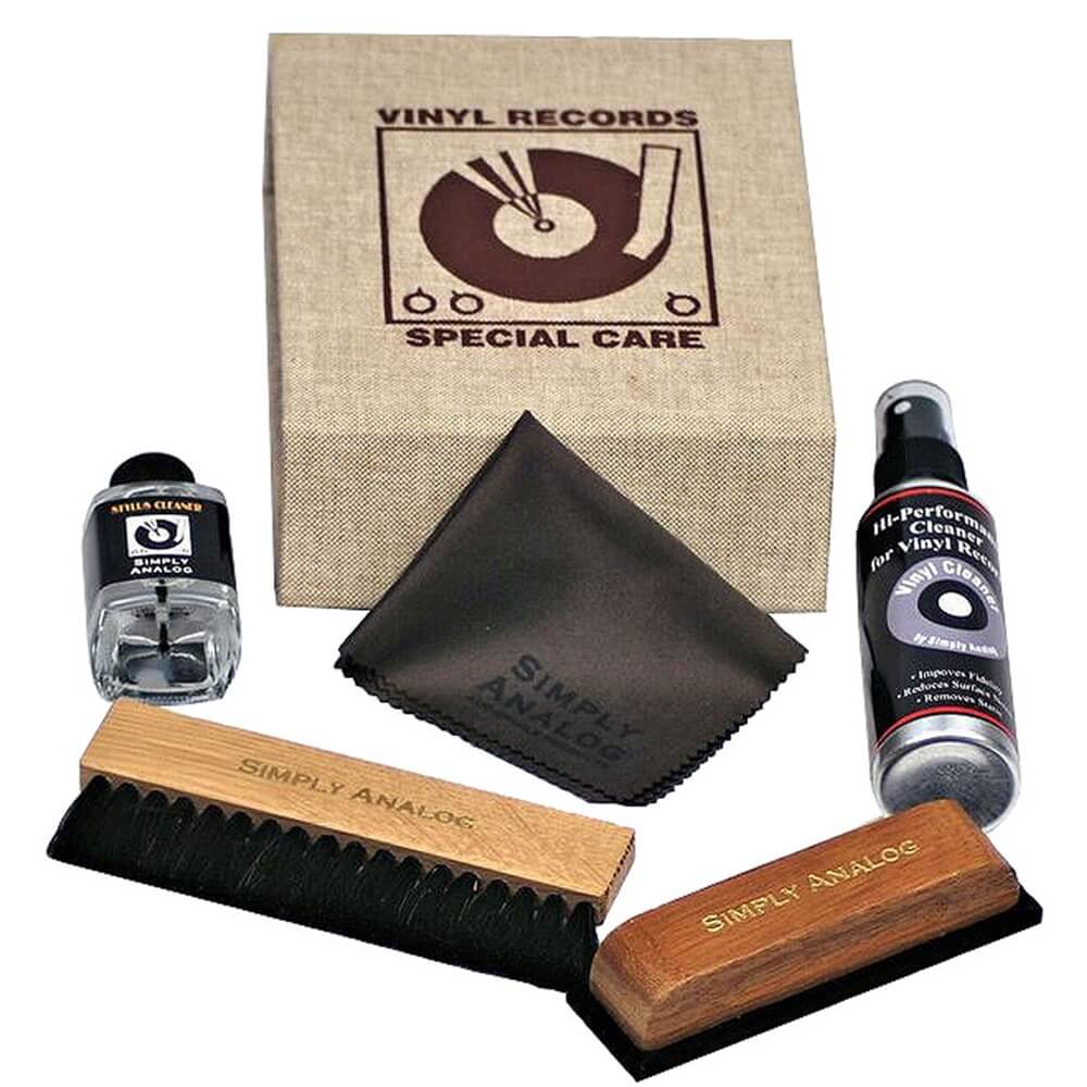 Комплект по уходу Simply Analog Vinyl Record Cleaning Box Set Brown (SAVC005)
