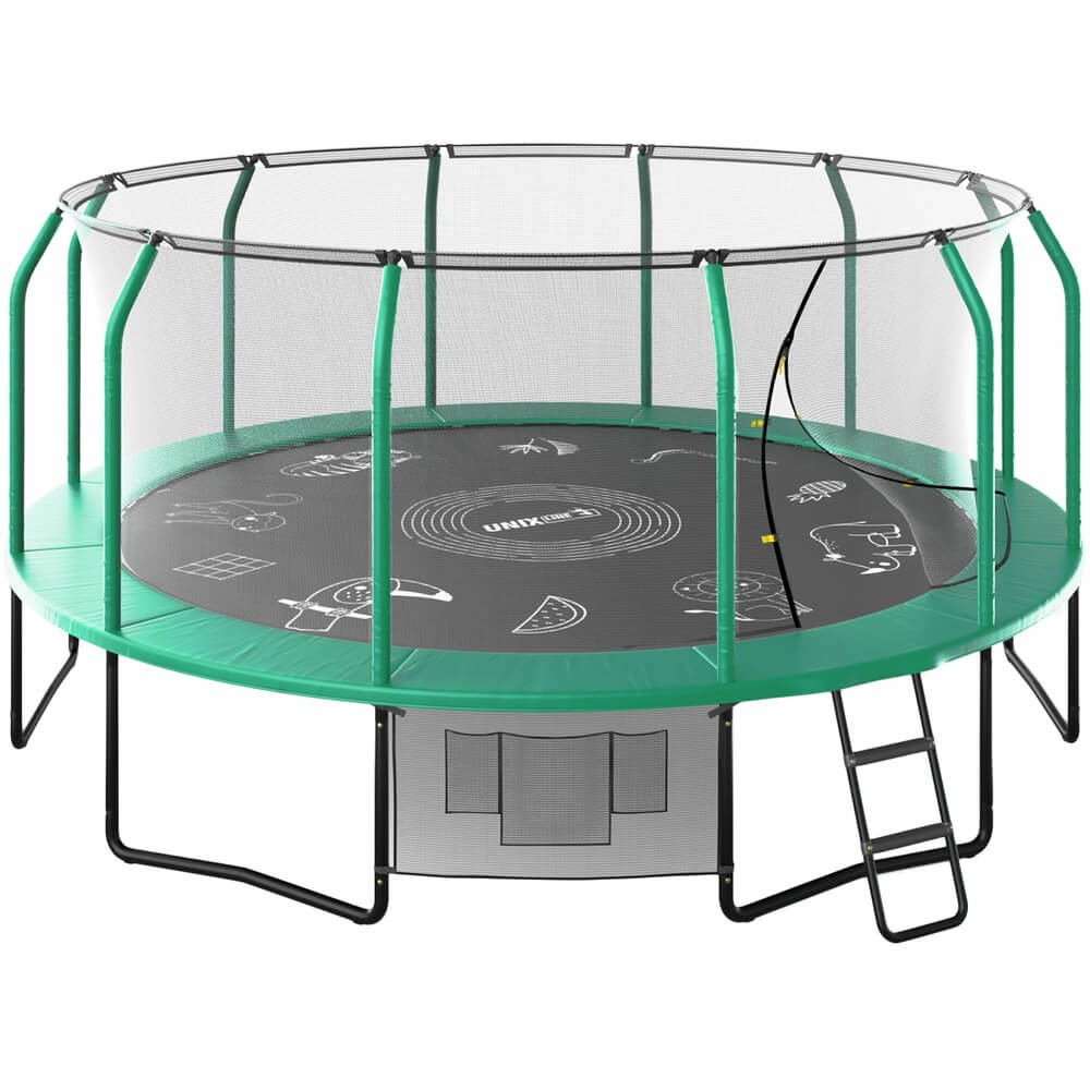 Батут UNIX Line Supreme Game 16 ft Gree (TRUSUG16GR)n