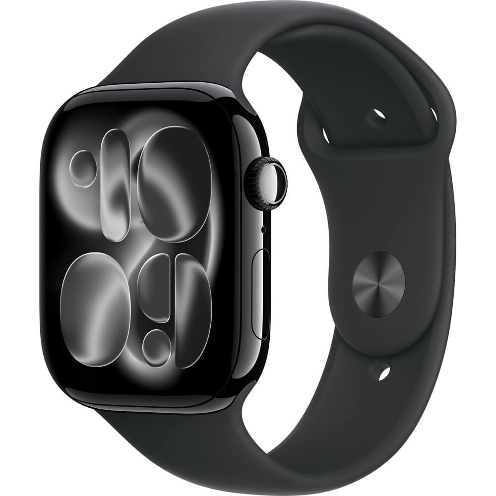 Смарт-часы Apple Watch Series 11 Aluminum GPS 46 мм угольно-чёрный M/L, спортивный ремешок