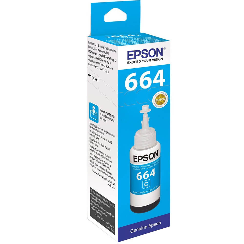 Картридж Epson 664 голубой (C13T664298)