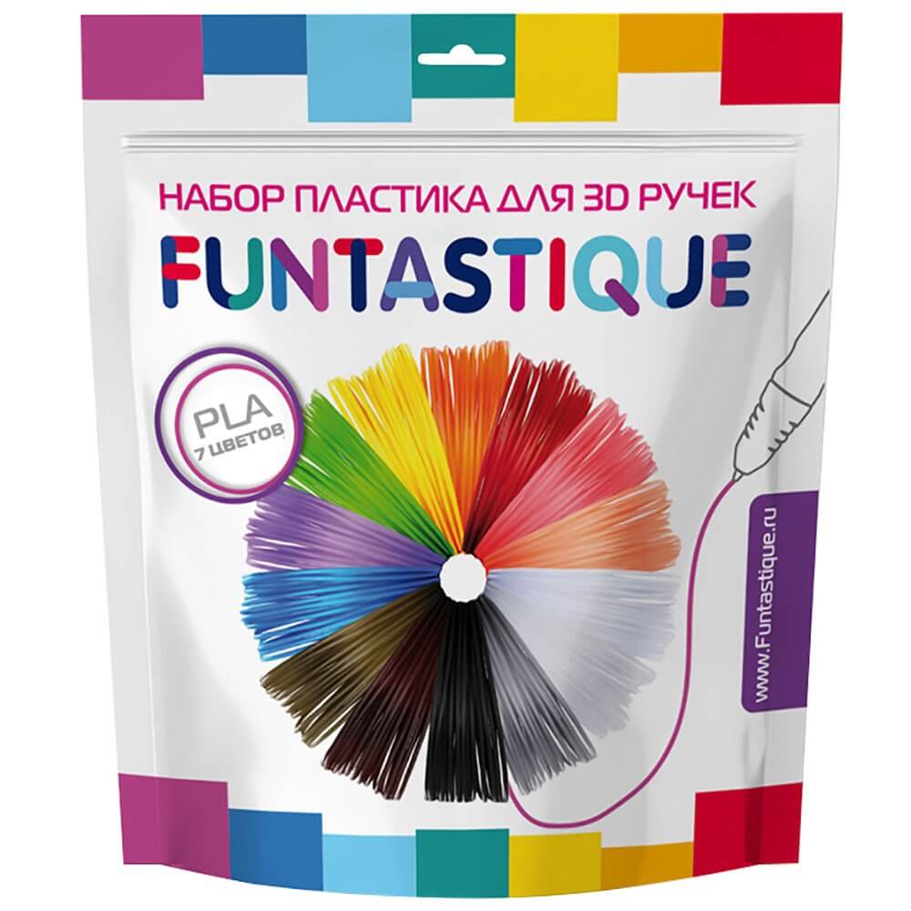 Набор PLA-пластика Funtastique PLA-PEN, 7 цветов