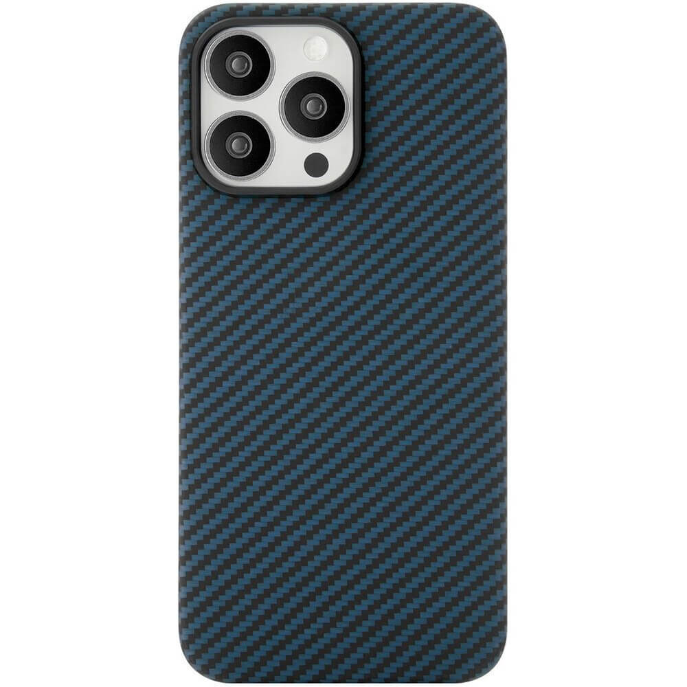 Чехол uBear Supreme Kevlar Case для iPhone 15 Pro Max с MagSafe синий