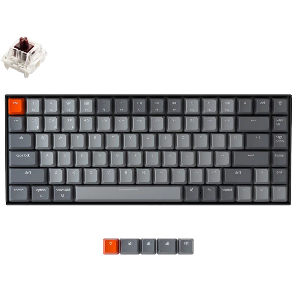 Клавиатура Keychron K2-A3 Gateron Brown Switch, цвет серый