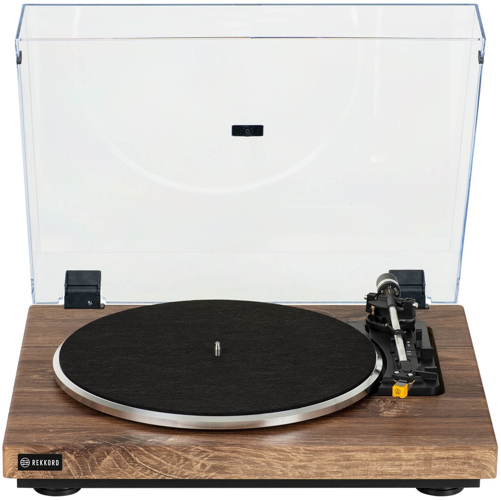 Проигрыватель виниловых пластинок REKKORD Audio F300 Stirling Oak (AT91), цвет коричневый