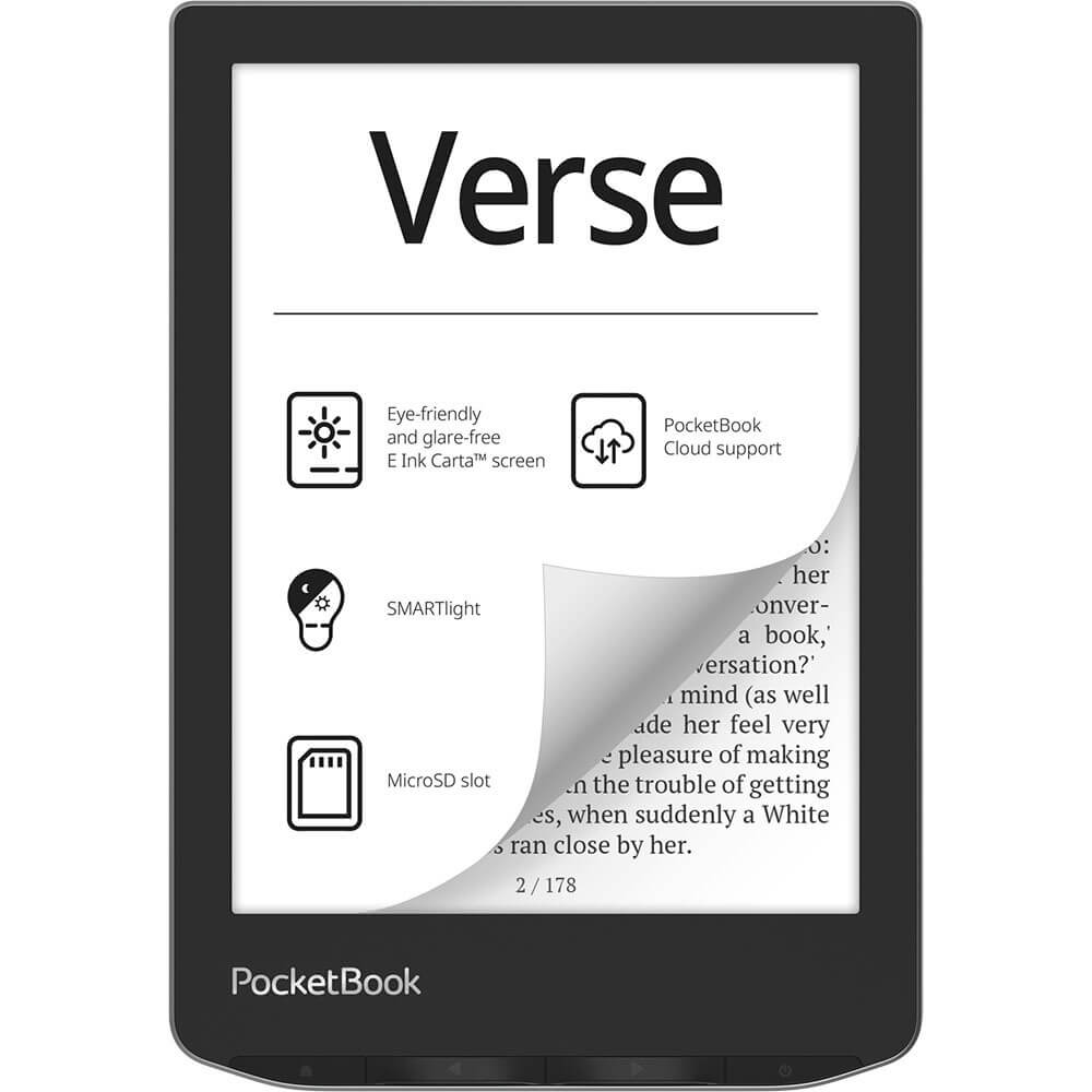 Электронная книга PocketBook 629 Verse Mist Grey (PB629-M-WW), цвет серый