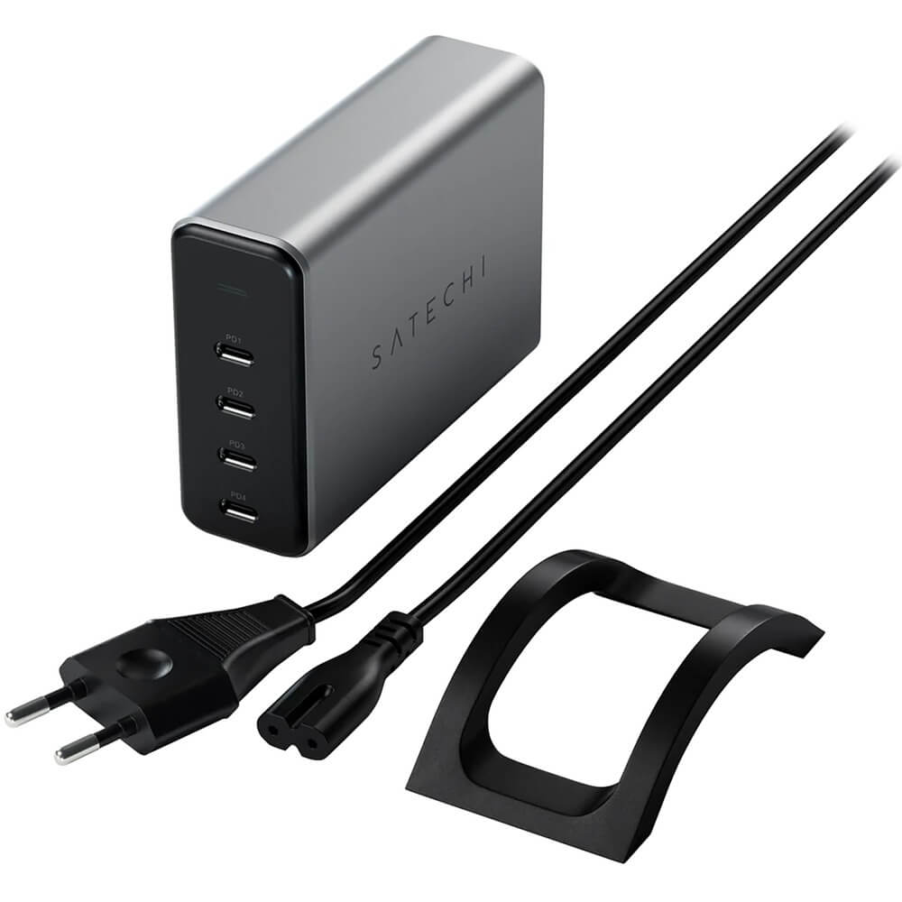 Зарядное устройство Satechi GaN Charger 165W Type-C x 4 серый космос