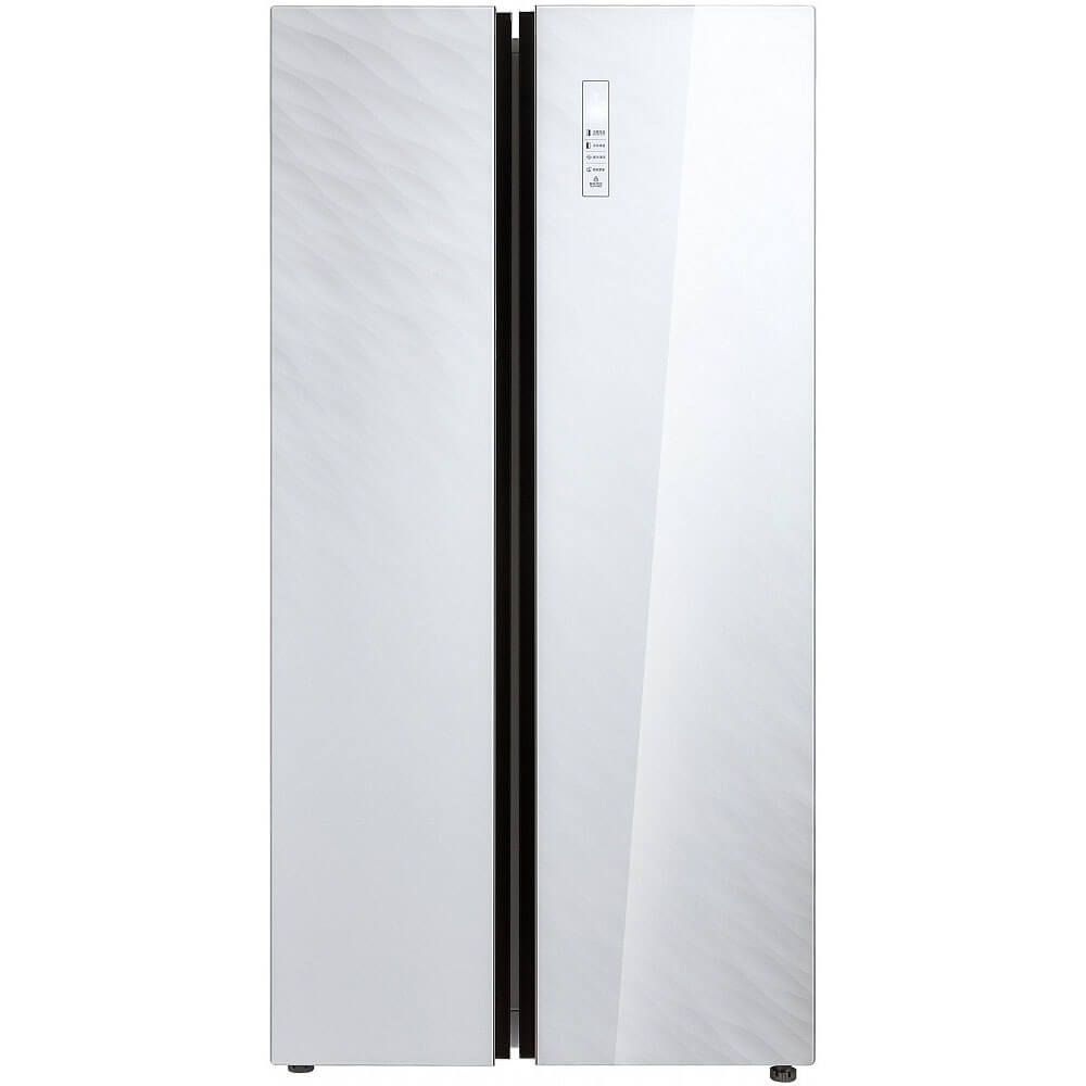 Холодильник Korting KNFS 91797 GW, цвет белый  / стекло - фото 1