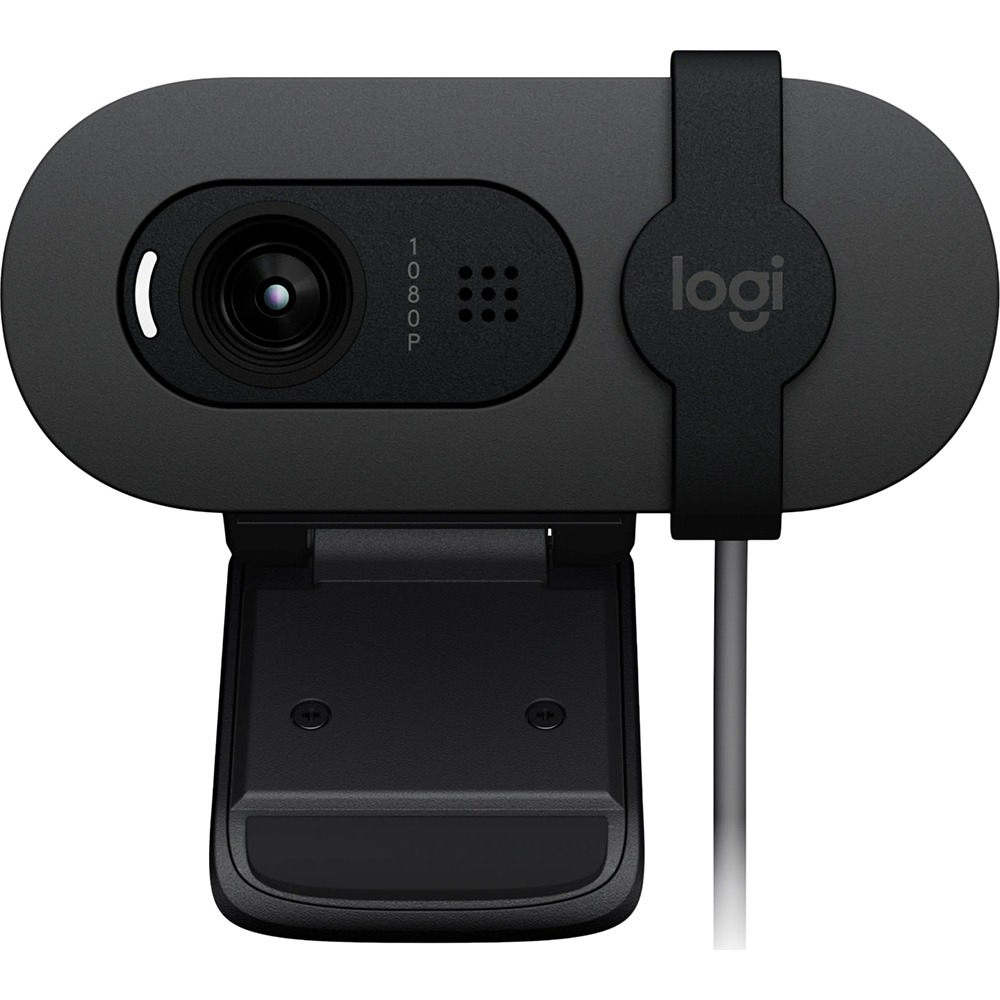 Веб-камера Logitech HD Webcam Brio 100 чёрный (960-001587)