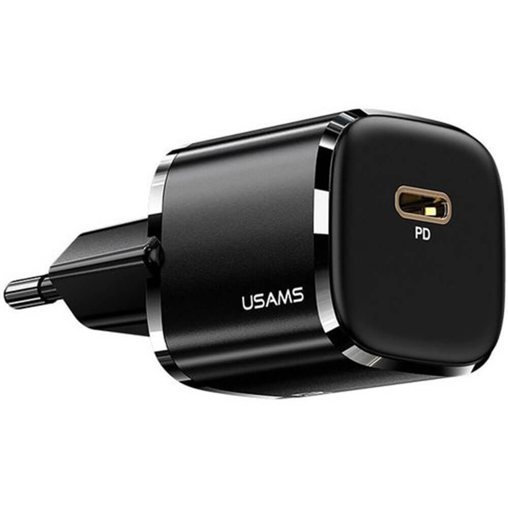 Зарядное устройство Usams GaN mini (CC124TC01), чёрный