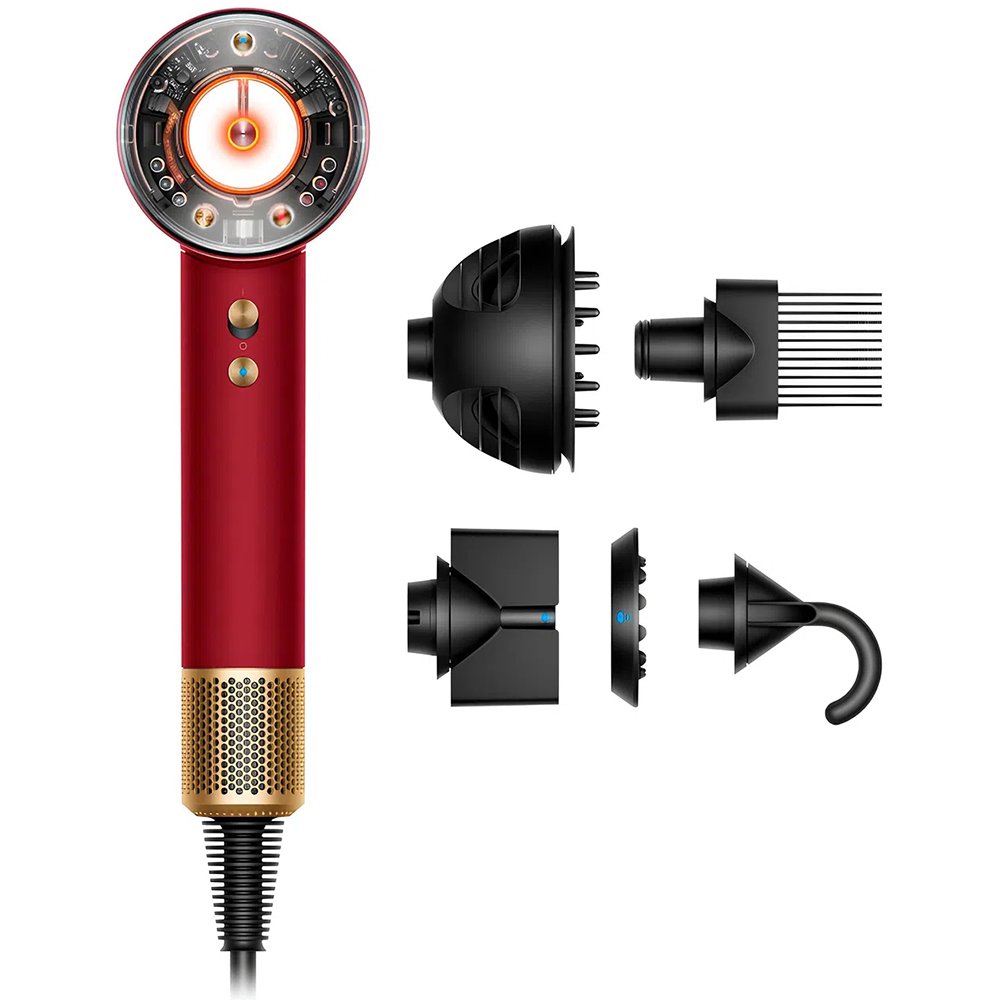Фен Dyson Supersonic Nural  HD16 красный бархат/золотистый (594823-01)