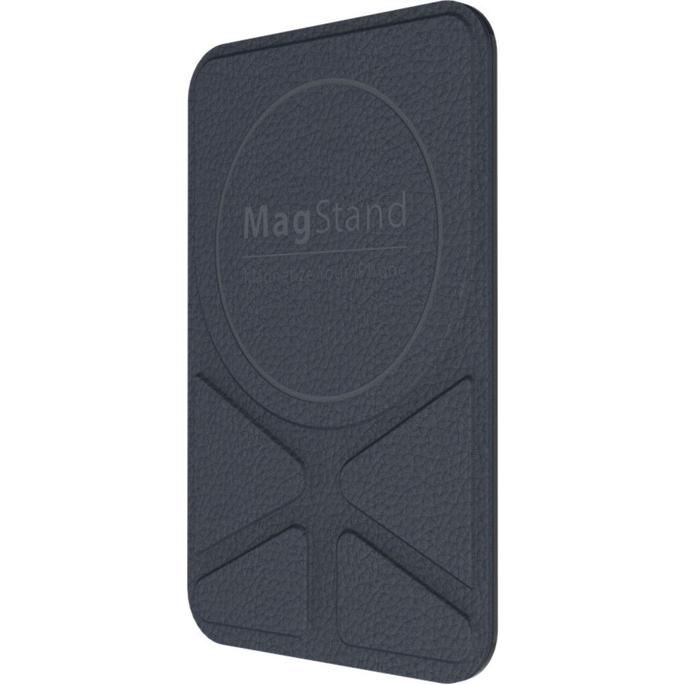 Магнитная накладка-подставка SwitchEasy MagStand Leather Stand для Apple iPhone 11/12, синий