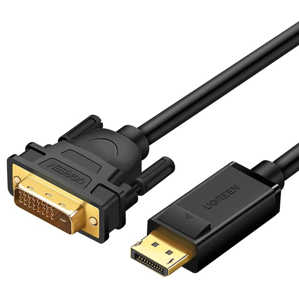 Кабель для компьютера Ugreen 10221 DisplayPort - DVI 2 м, чёрный