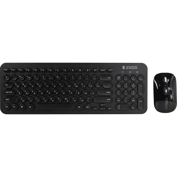 Комплект клавиатуры и мыши Jet.A SlimLine KM30 W черная, цвет черный