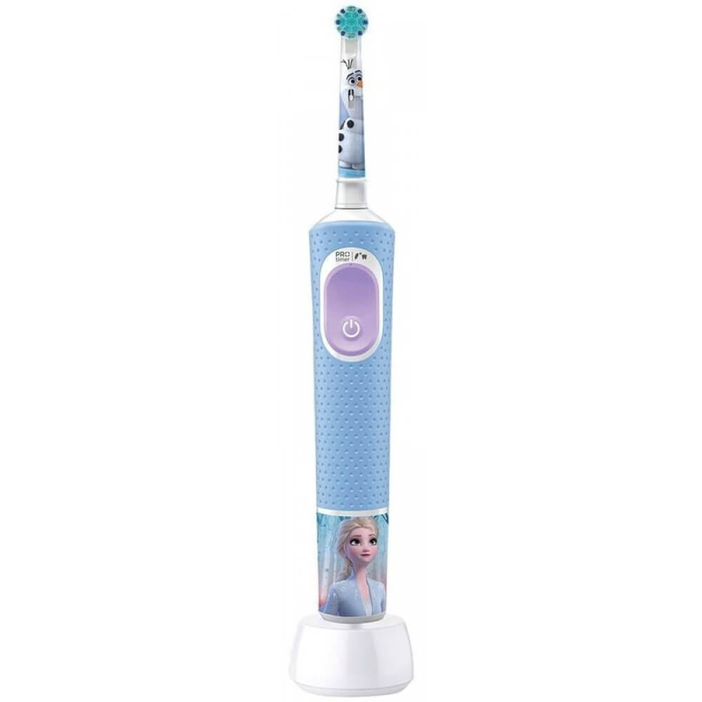 Электрическая зубная щетка Braun Oral-B Vitality Pro Kids D.103.413.2K Frozen, цвет голубой