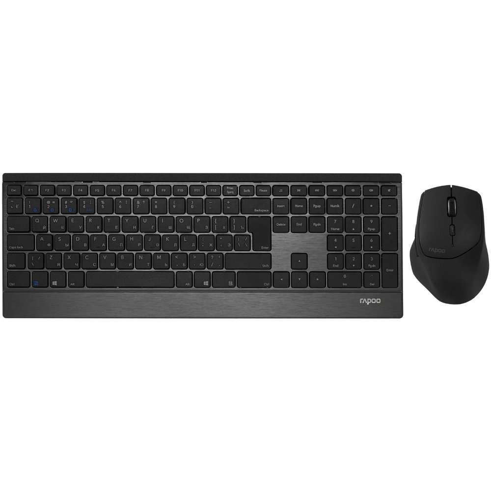 Комплект клавиатуры и мыши Rapoo 9500M-BL чёрный 5290₽