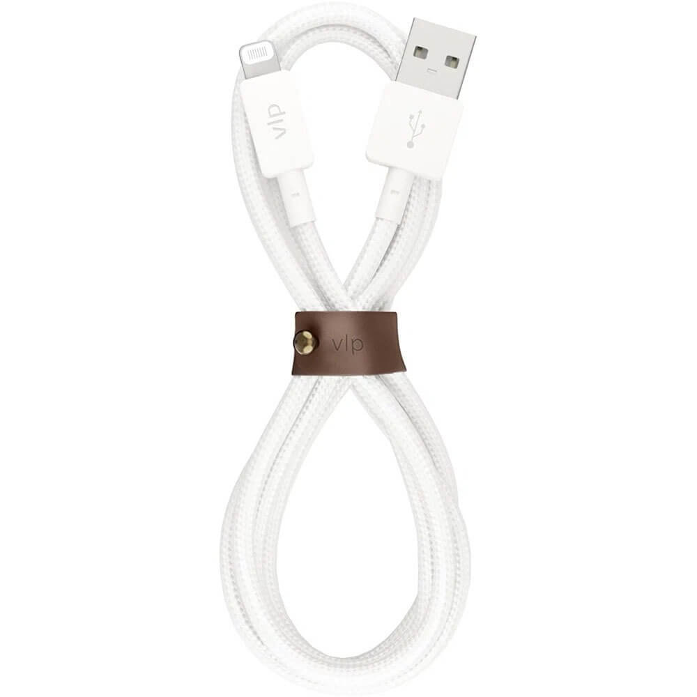Кабель VLP Nylon Cable USB-Lightning 1.2 м, белый