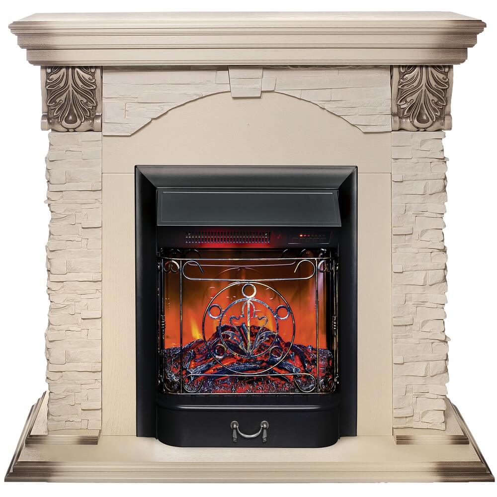 Камин RealFlame Dublin Lux STD/EUG WT - Majestic LUX BL