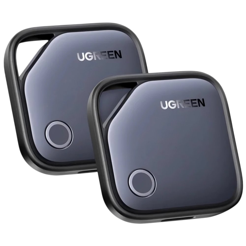 Трекер Ugreen CM919 Finder 2 2 шт. чёрно-серы...