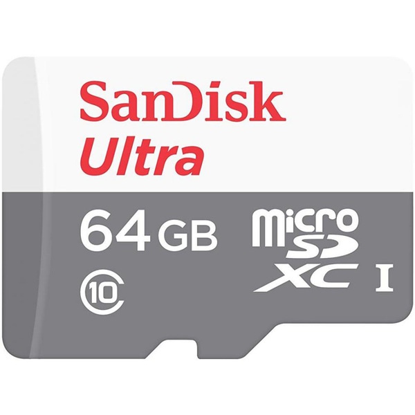 Карта памяти SanDisk MicroSDHC 64Gb Ultra Android (SDSQUNS-064G-GN3MA)