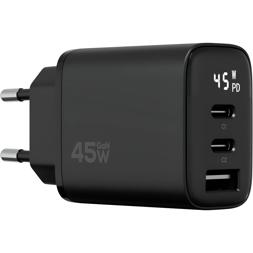Зарядное устройство Magssory Digit 45W GaN чёрный (ACH008)