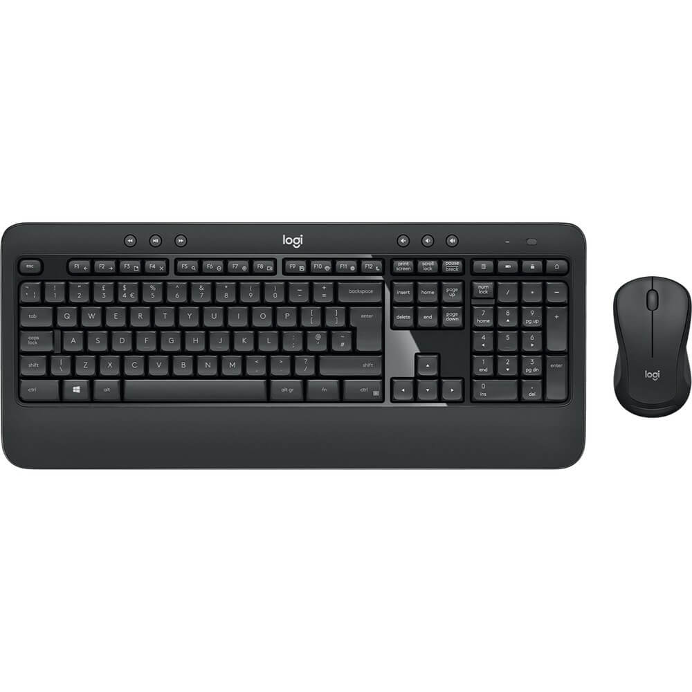 Комплект клавиатуры и мыши Logitech MK540 Advanced черный/черный 920-008686