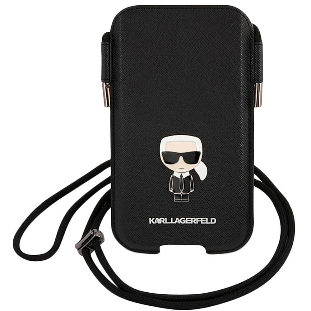 Чехол Karl Lagerfeld L size, чёрный (KLHCP12LOPHKMK)