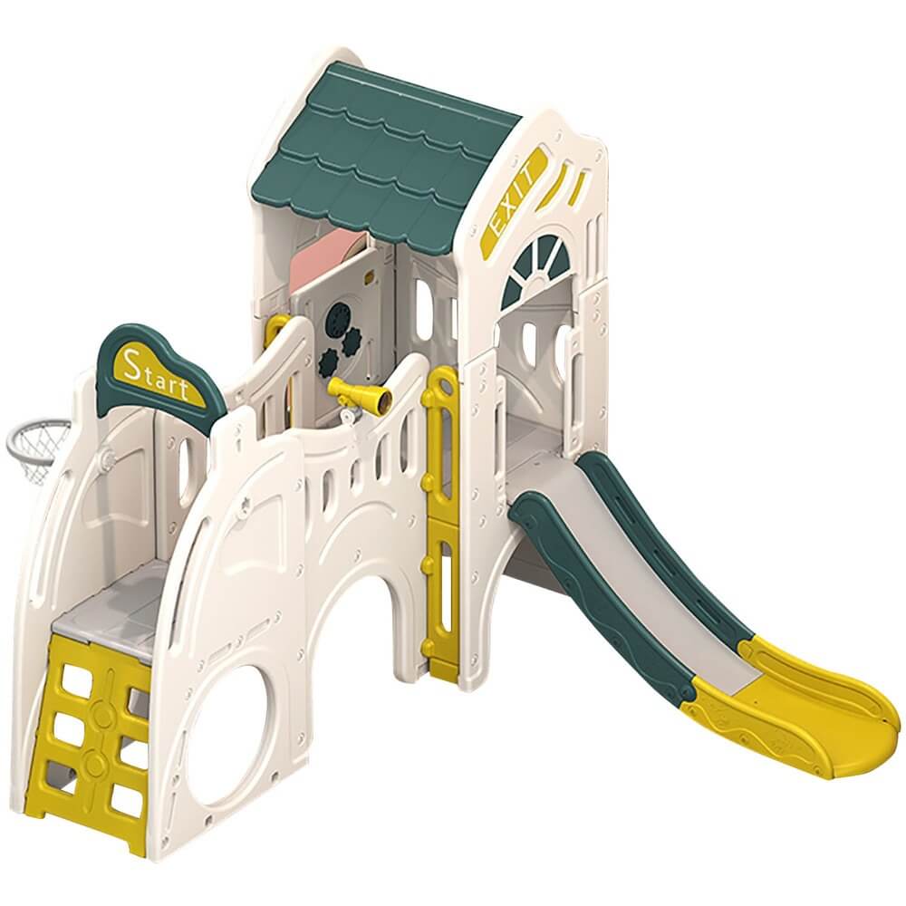Игровой комплекс UNIX Kids Playhouse с горкой PPPHSLCGY