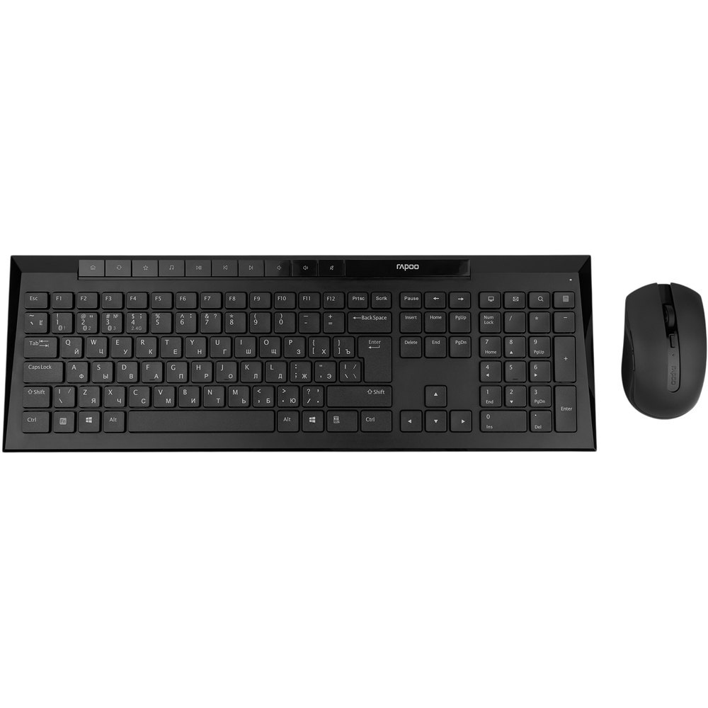 Комплект клавиатуры и мыши Rapoo 8210M-BL чёрный 4490₽