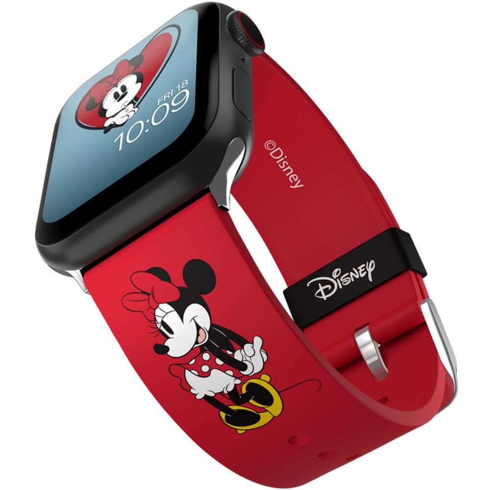 Ремешок для умных часов MobyFox Mickey Mouse Classic Heart 38/40/42/44 мм, красный Mickey Mouse Classic Heart 38/40/42/44 мм, красный - фото 1
