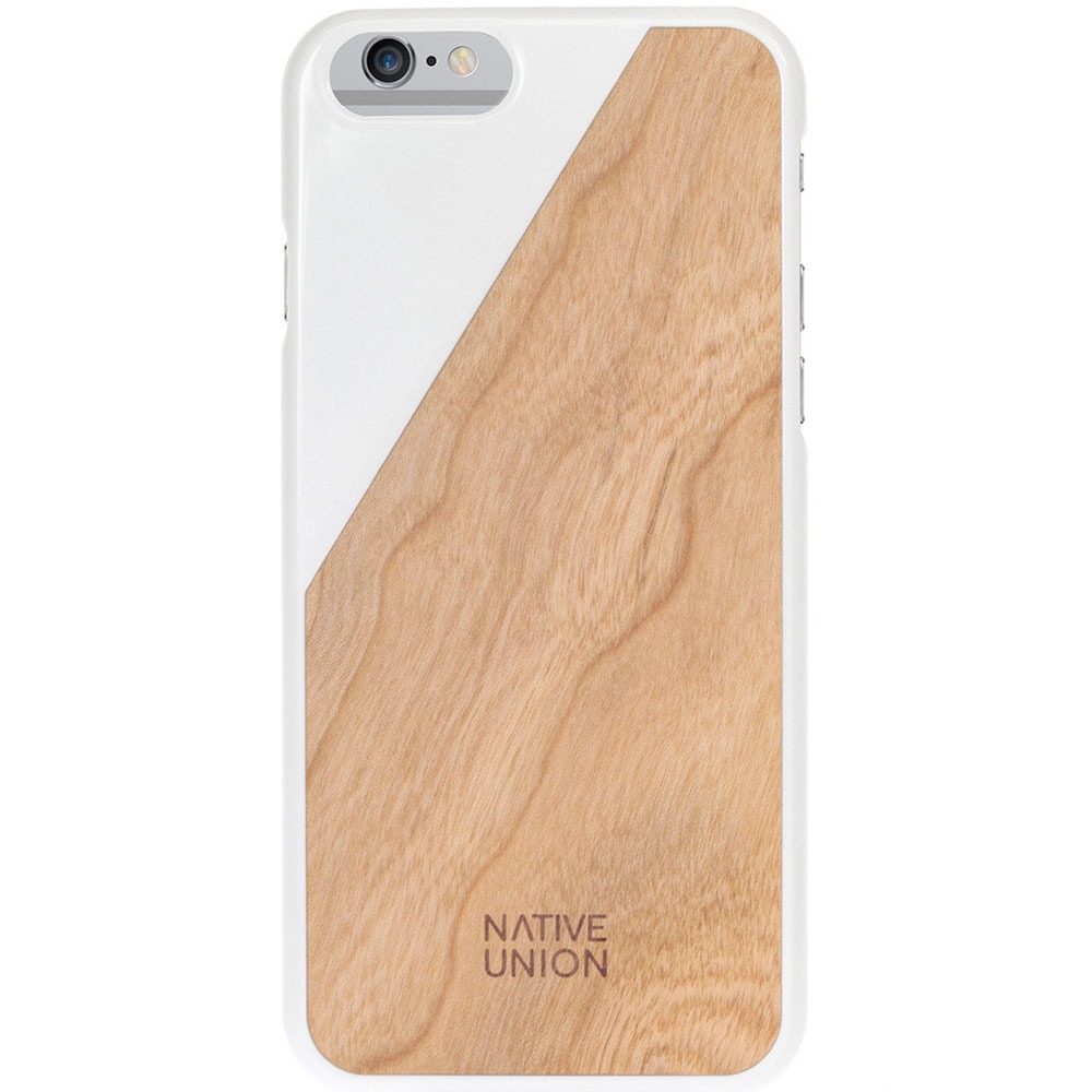 Чехол для смартфона Native Union CLIC-WHT-WD-6 Wooden, белое дерево