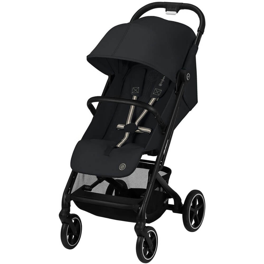 Детская коляска Cybex Beezy Magic Black с дождевиком и бампером