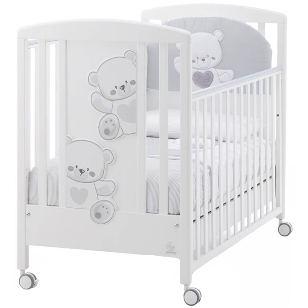Детская кровать Italbaby Baby Jolie, белый/серый от Технопарк