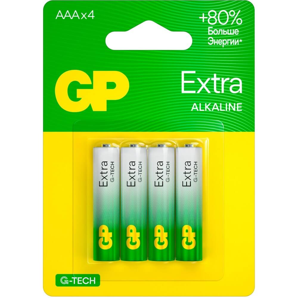 Батарейка GP Extra Alkaline 24AXA21-2CRSBC4 (4 шт)