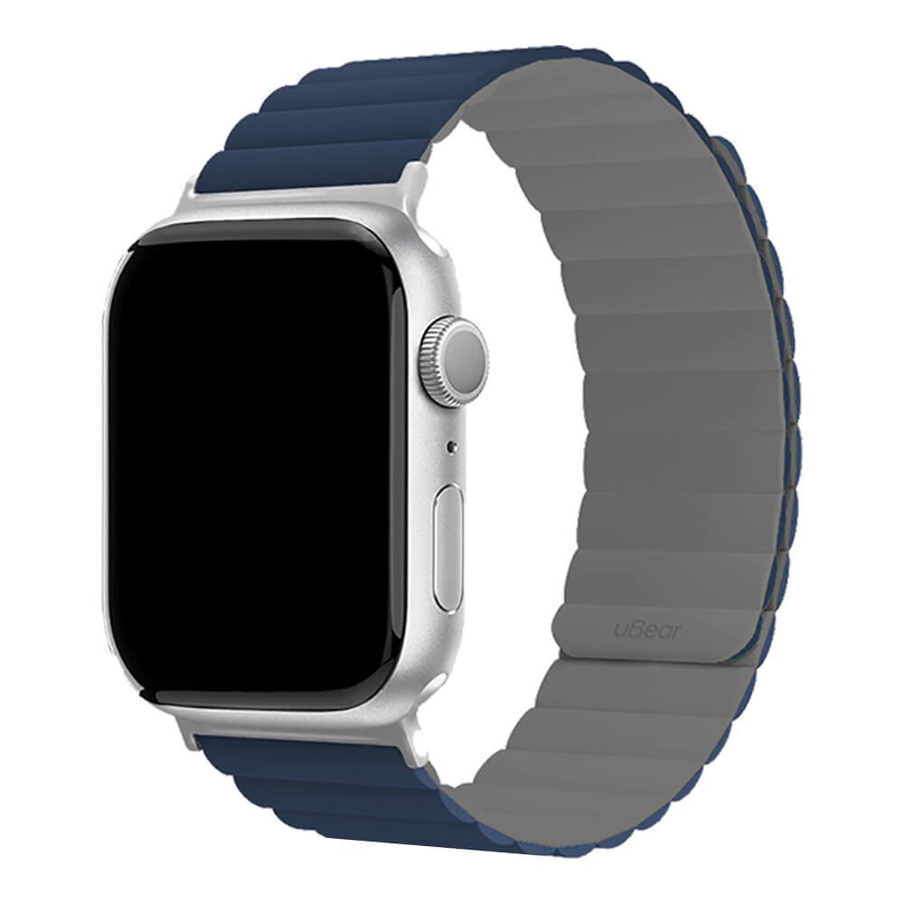 Ремешок для умных часов uBear Mode для Apple Watch M/L серо-синий (WB16BG01ML-AW) Mode для Apple Watch M/L серо-синий (WB16BG01ML-AW) - фото 1