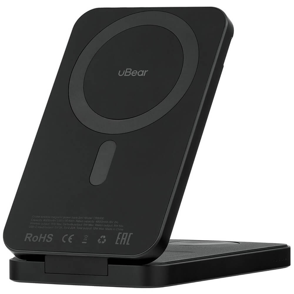 Внешний аккумулятор uBear MagSafe Cruise 3 в 1 8000 мАч чёрный PB16BL8000CR-PDM 9990₽