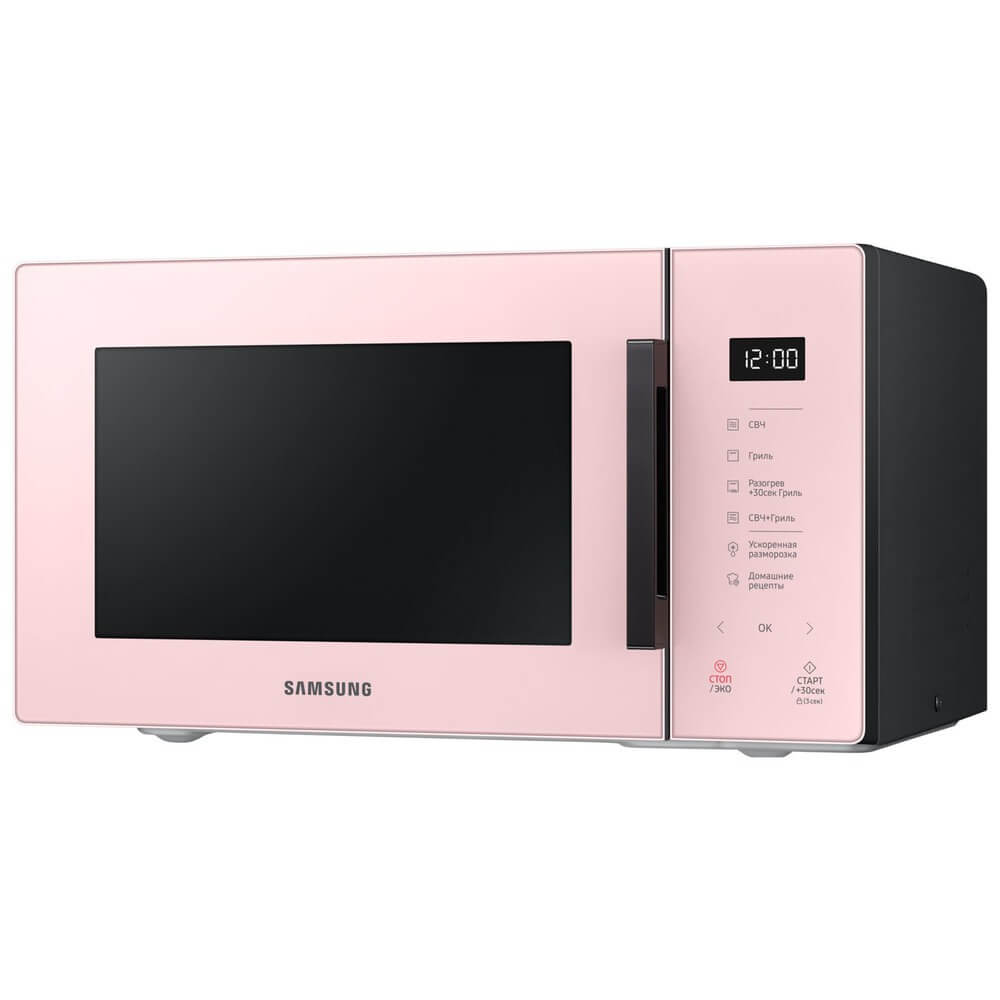 Микроволновая печь Samsung MG23T5018AP, цвет розовый - фото 1