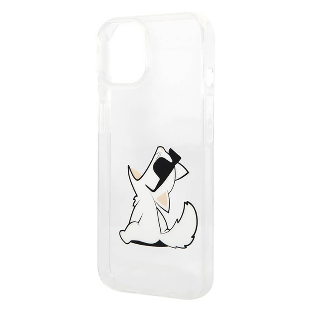 Чехол Karl Lagerfeld для iPhone 14, прозрачный (KLHCP14SCFNRC)