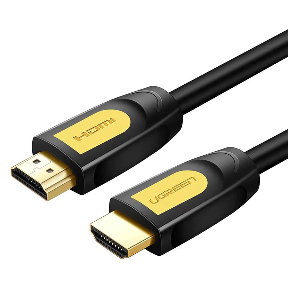 Кабель для компьютера Ugreen 10129 HDMI-HDMI 2 м, чёрный/жёлтый