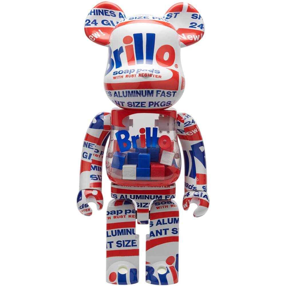 Фигура Bearbrick Medicom Toy - Andy Warhol Brillo 2022 1000%