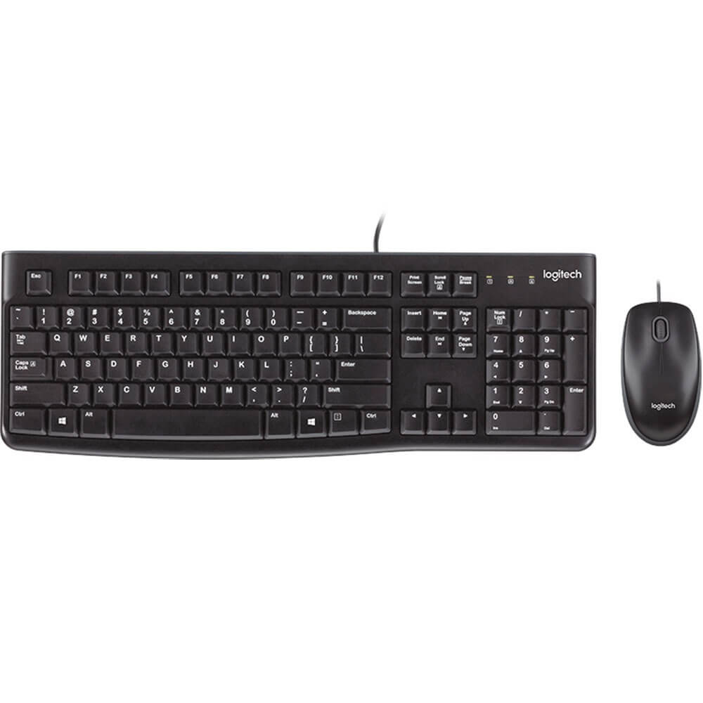 Комплект клавиатуры и мыши Logitech Desktop MK120 Black 920-002561 229000₽