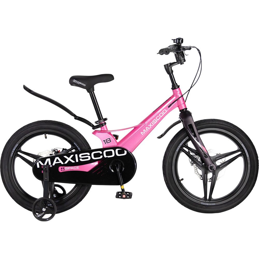 Детский велосипед Maxiscoo SPACE Deluxe 18 розовый (2026) (MSC-S1853D)