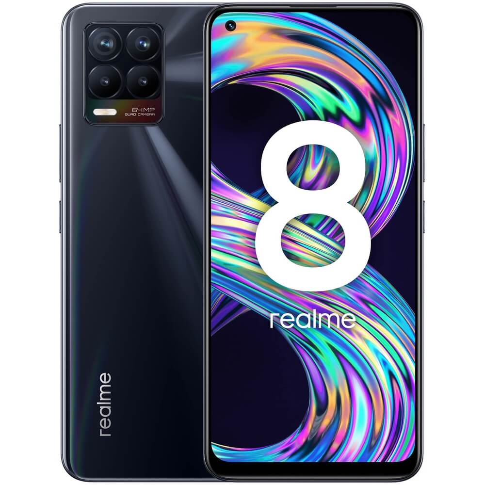 Смартфон Realme 8 128 ГБ чёрный