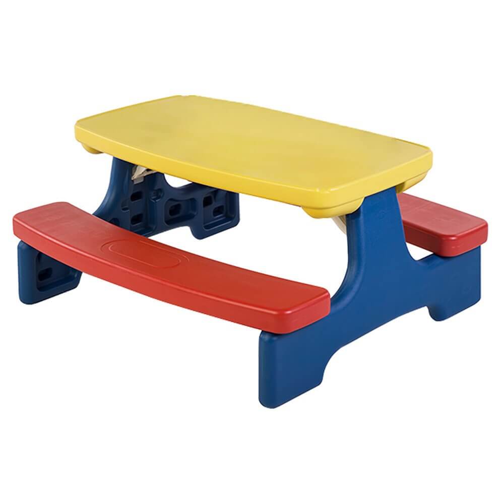 Стол садовый с лавочками UNIX Kids Garden жёлтый (PTGARDTB100)