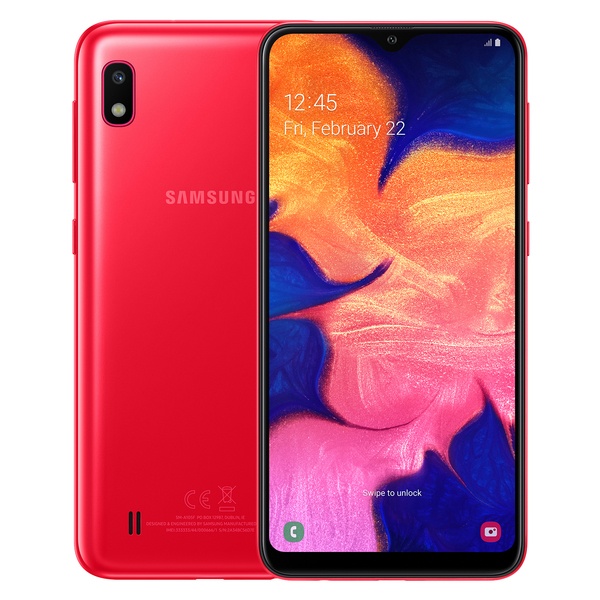 Смартфон Samsung Galaxy A10 (2019) Red, цвет красный Galaxy A10 (2019) Red - фото 1