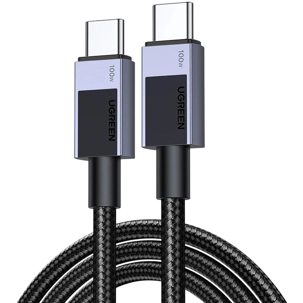 Кабель Ugreen L512 USB-C 2.0/USB-C 2.0 3 м чёрно-серый (45065)