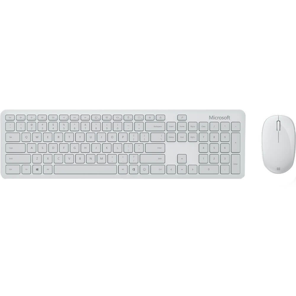 Комплект клавиатуры и мыши Microsoft Desktop QHG00041, цвет серый